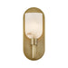 Alora - WV338101VBAR - One Light Vanity - Lucian - Vintage Brass/Alabaster