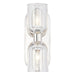 Alora - WV338902PNCC - Two Light Vanity - Lucian - Clear Crystal/Polished Nickel
