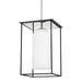 Mitzi - H644701L-PN/TBK - One Light Pendant - Teres - Polished Nickel/Textured Black