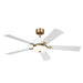 Kichler - 300395WH - 56"Ceiling Fan - Icon - Brushed Natural Brass