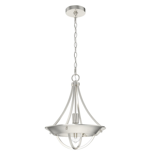 Hunter - 19419 - One Light Pendant - Perch Point - Brushed Nickel