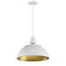 Maxim - 12045WTSBR - One Light Pendant - Dawn - White/Satin Brass