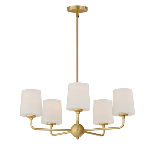 Maxim - 12095SWSBR - Five Light Chandelier - Bristol - Satin Brass