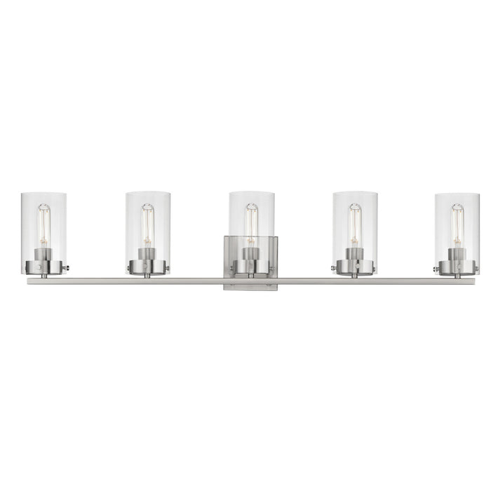 Maxim - 12405CLSN - Five Light Bath Vanity - Pinn - Satin Nickel