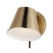 Maxim - 25171DBZHR - LED Wall Sconce - Carlo - Dark Bronze, Leather, Heritage Brass