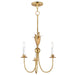 Maxim - 2883GL - Three Light Chandelier - Paloma - Gold Leaf