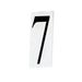 Maxim - 53637WT - House Number 7 - Address - White