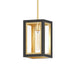 Maxim - 30051CLBKGLD - One Light Outdoor Pendant - Neoclass - Black / Gold