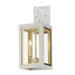 Maxim - 30054CLWTGLD - Two Light Outdoor Wall Sconce - Neoclass - White/Gold