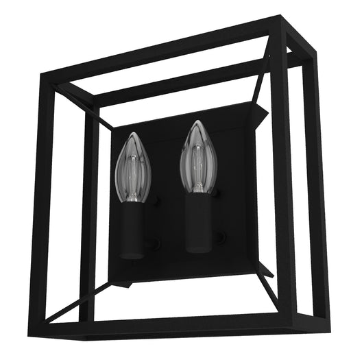 Hunter - 19402 - Two Light Wall Sconce - Doherty - Natural Black Iron