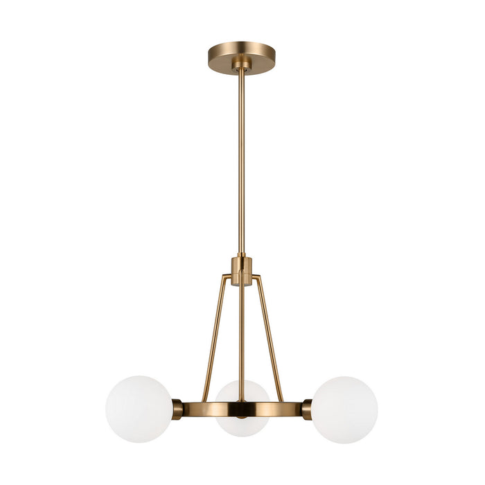 Visual Comfort Studio - 3161603-848 - Three Light Chandelier - Clybourn - Satin Brass