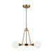 Visual Comfort Studio - 3161603-848 - Three Light Chandelier - Clybourn - Satin Brass