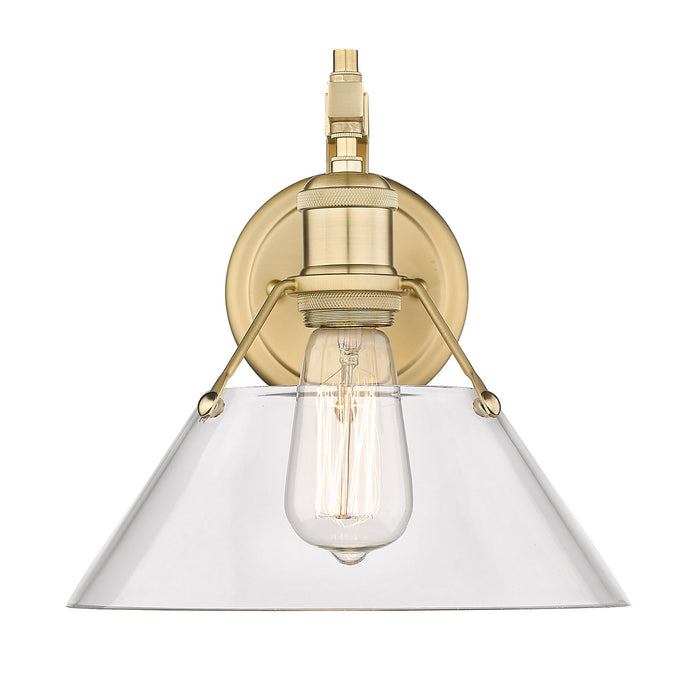 Golden - 3306-1W BCB-CLR - One Light Wall Sconce - Orwell BCB - Brushed Champagne Bronze