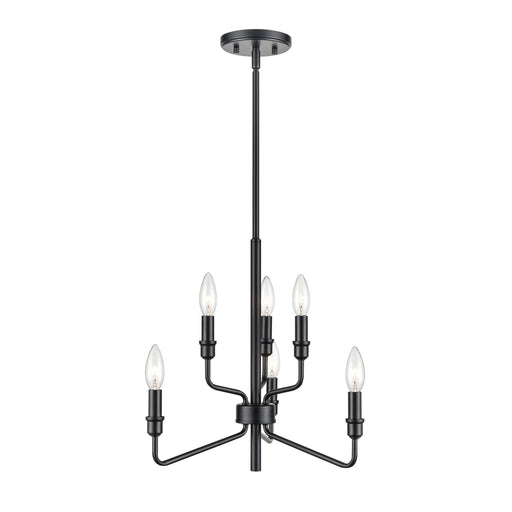 ELK Home - 81518/3+3 - Six Light Chandelier - Saginaw - Matte Black