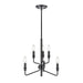 ELK Home - 81518/3+3 - Six Light Chandelier - Saginaw - Matte Black