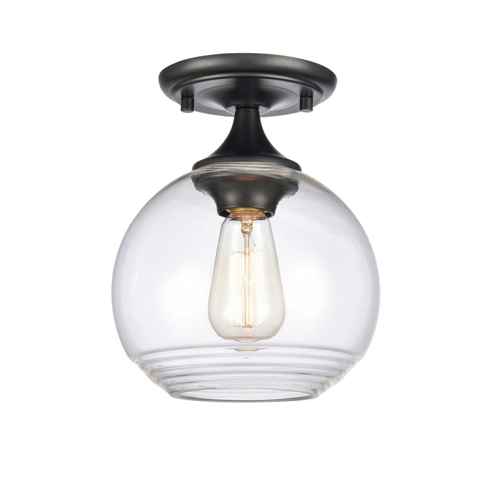 ELK Home - 81585/1 - One Light Semi Flush Mount - Angie - Matte Black