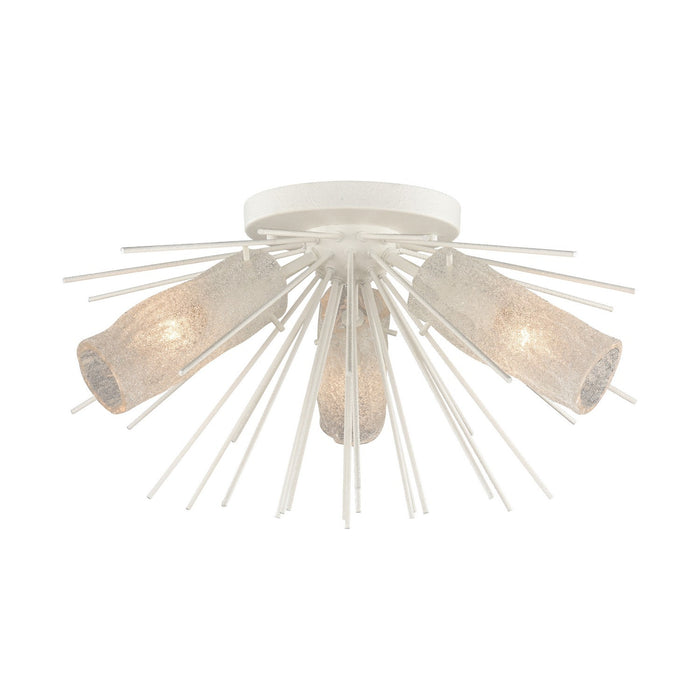 ELK Home - 82084/3 - Three Light Semi Flush Mount - Sea Urchin - White Coral