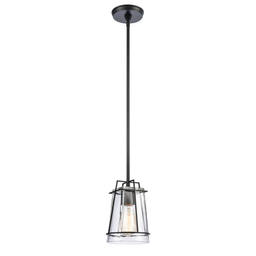 ELK Home - 82135/1 - One Light Mini Pendant - Square to Round - Matte Black