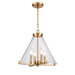 ELK Home - D4467 - Four Light Pendant - The Holding - Satin Brass