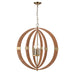 ELK Home - H0019-9620 - Four Light Pendant - Pyrus - Brown