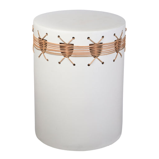 ELK Home - H0115-8263 - Accent Stool - Sabira - White Glazed