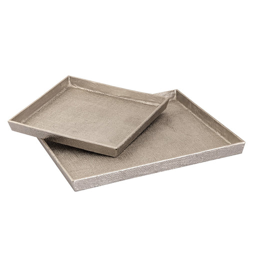 ELK Home - H0807-10661/S2 - Tray - Square Linen - Antique Nickel