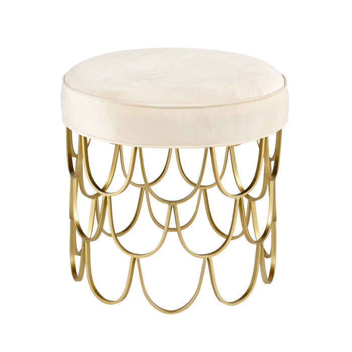 ELK Home - S0035-10189 - Ottoman - Sirene - Ivory