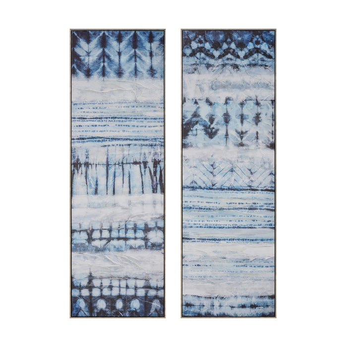 ELK Home - S0056-10622/S2 - Framed Wall Art - Shibori - Blue