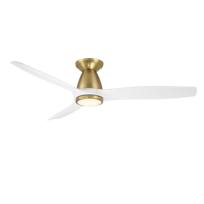 Modern Forms Fans - FH-W2202-54L-SB/MW - 54"Ceiling Fan - Skylark - Soft Brass/Matte White