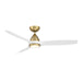 Modern Forms Fans - FR-W2202-54L-SB/MW - 54"Ceiling Fan - Skylark - Soft Brass/Matte White