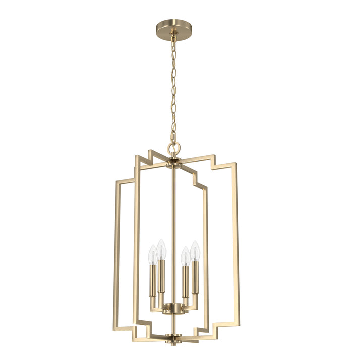 Hunter - 19576 - Four Light Pendant - Zoanne - Alturas Gold