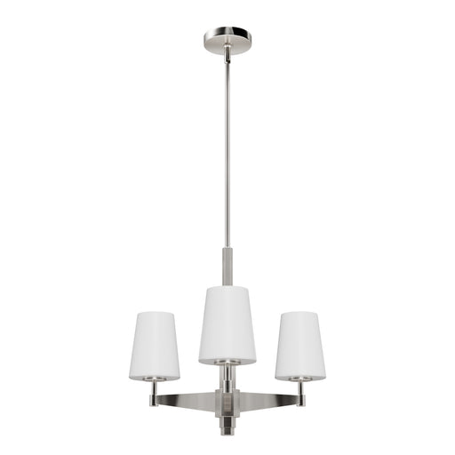 Hunter - 19877 - Three Light Chandelier - Nolita - Brushed Nickel