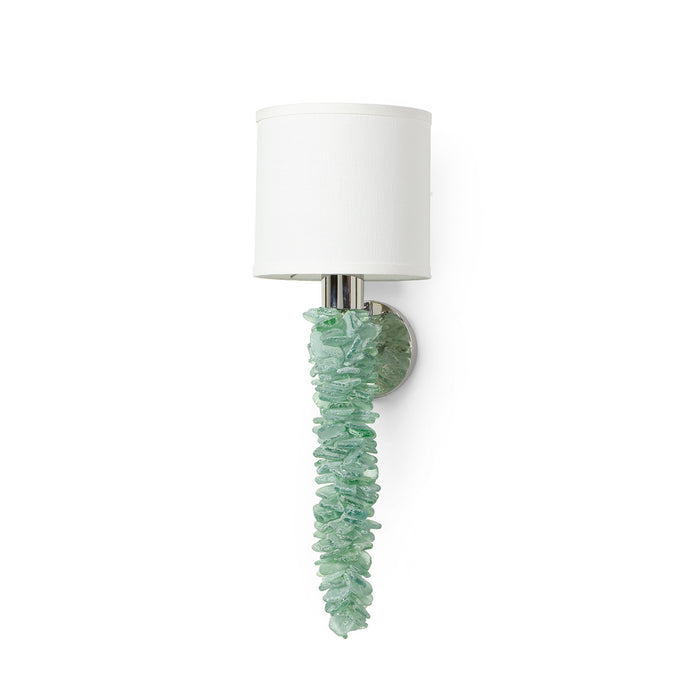 Palecek - 2163-11 - One Light Wall Sconce - Seaglass - Stainless Steel