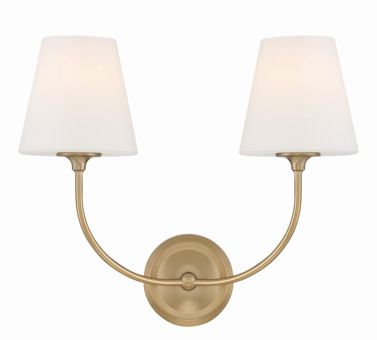 Crystorama - 2442-OP-VG - Two Light Wall Sconce - Sylvan - Vibrant Gold
