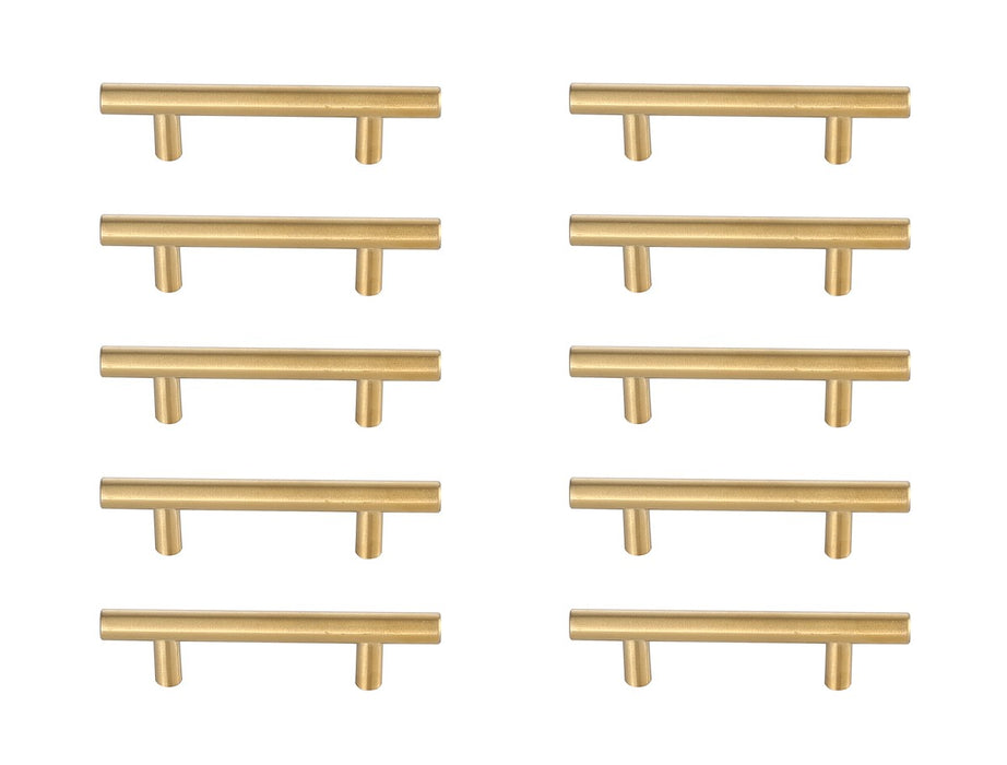 Elegant Lighting - PL400-3-BR-10PK - Bar Pull Multipack (set of 10) - Quinn - Brass