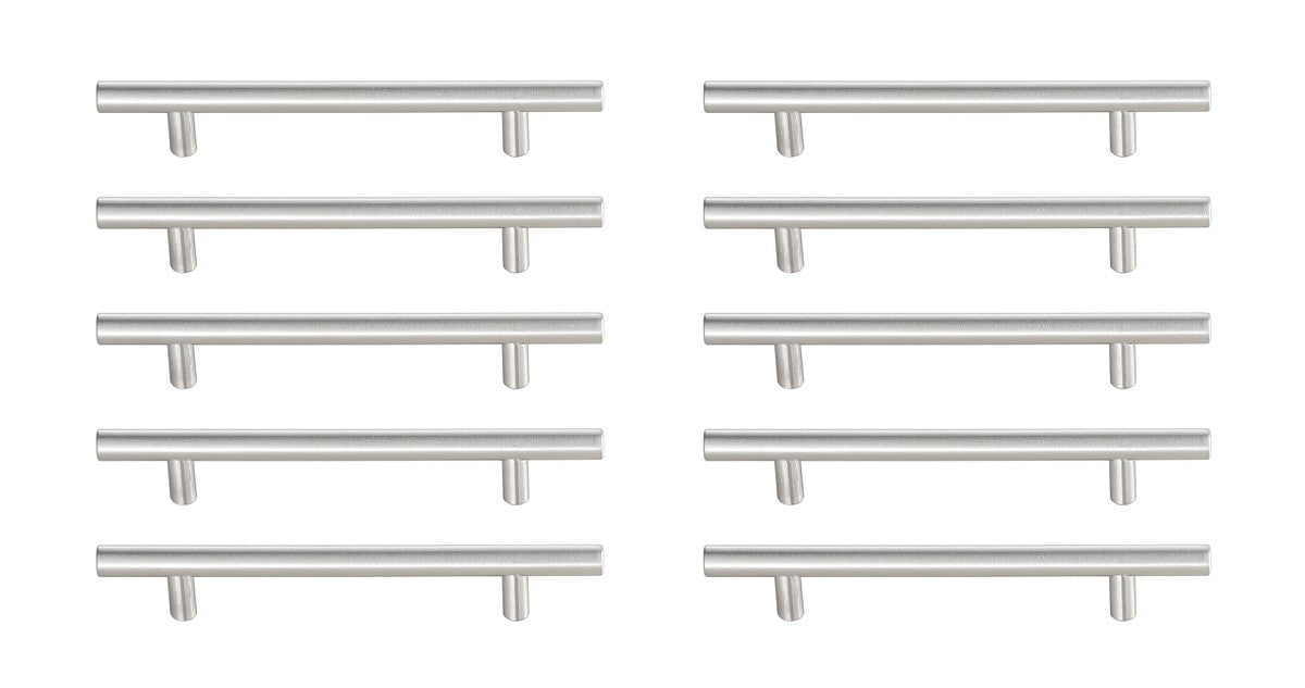 Elegant Lighting - PL400-5-NK-10PK - Bar Pull Multipack (set of 10) - Quinn - Brushed Nickel