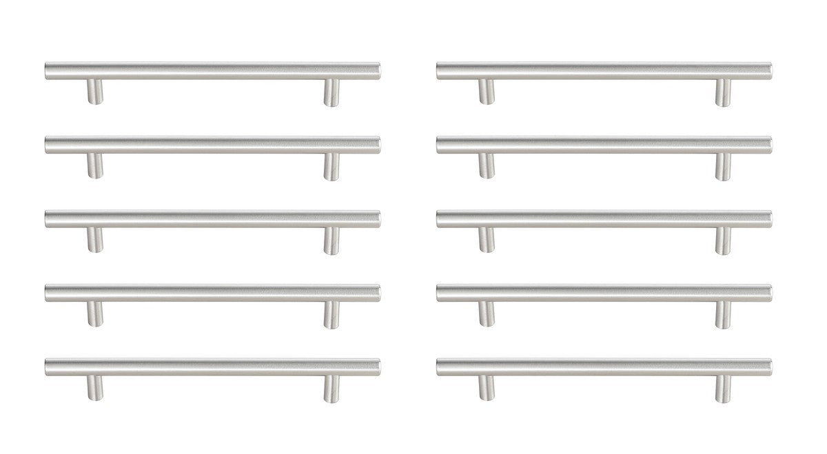 Elegant Lighting - PL400-6-NK-10PK - Bar Pull Multipack (set of 10) - Quinn - Brushed Nickel