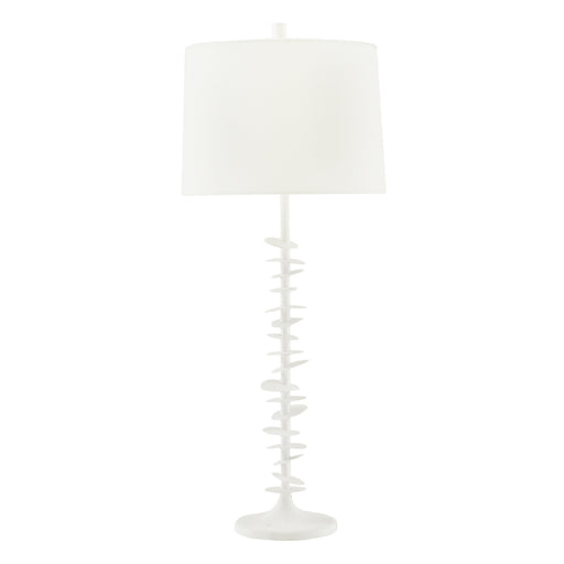 Arteriors - 44798-246 - One Light Table Lamp - Penny - White Gesso