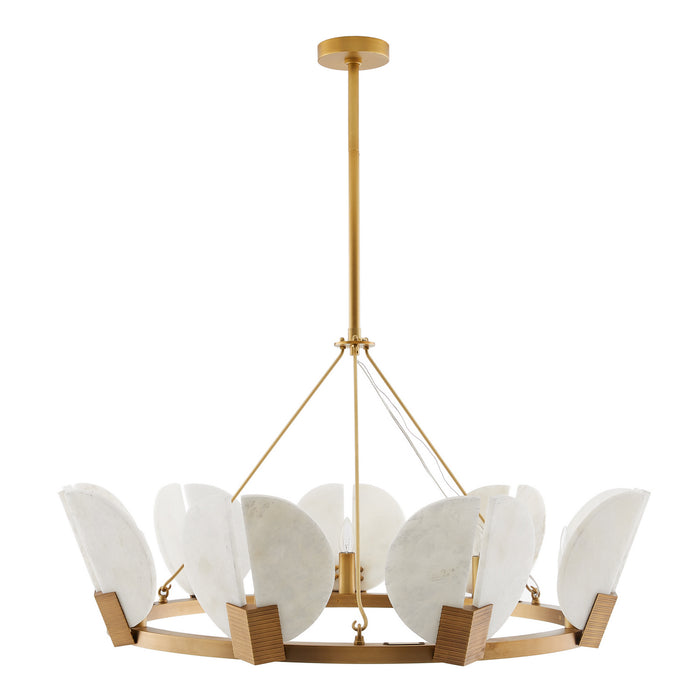 Arteriors - 89657 - Nine Light Chandelier - Sierra - Brushed Brass