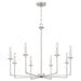 Quoizel - PRC5032BN - Eight Light Chandelier - Prescott - Brushed Nickel