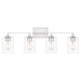 Quoizel - PRC8633BN - Four Light Bath - Prescott - Brushed Nickel