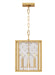 Visual Comfort Studio - AC1134BBS - Four Light Pendant - Erro - Burnished Brass