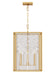 Visual Comfort Studio - AC1144BBS - Four Light Pendant - Erro - Burnished Brass