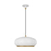 Visual Comfort Studio - TP1131MWTBBS - One Light Pendant - Clasica - Matte White
