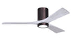 Matthews Fan Company - IR3HLK-BB-MWH-52 - 52"Ceiling Fan - Irene - Brushed Bronze