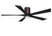 Matthews Fan Company - IR5HLK-BB-BK-60 - 60"Ceiling Fan - Irene - Brushed Bronze