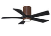 Matthews Fan Company - IR5HLK-WN-BK-42 - 42"Ceiling Fan - Irene - Walnut Tone