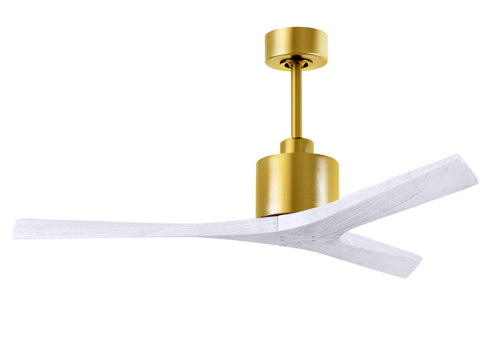 Matthews Fan Company - MW-BRBR-MWH-52 - 52"Ceiling Fan - Mollywood - Brushed Brass