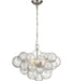 Visual Comfort Signature - JN 5110BSL/CG - LED Chandelier - Talia - Burnished Silver Leaf and Clear Swirled Glass