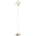 Visual Comfort Signature - CHA 9145AB/ALB-L - LED Floor Lamp - Caspian - Antique-Burnished Brass and Alabaster